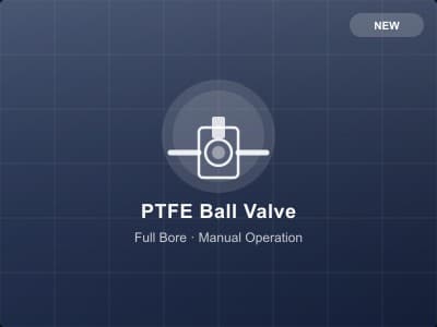 PTFE Ball Valve 1/4"